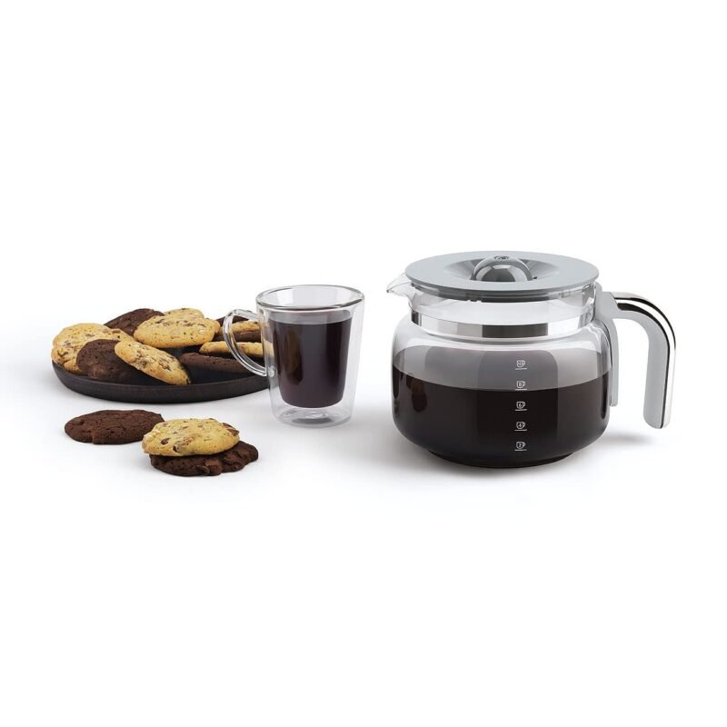 Smeg DCF02CRUK Drip Coffee Maker – 1.4 L, Aroma Selector, Auto-Start Timer, Anti-Drip System, Digital Display, Cream - Image 42