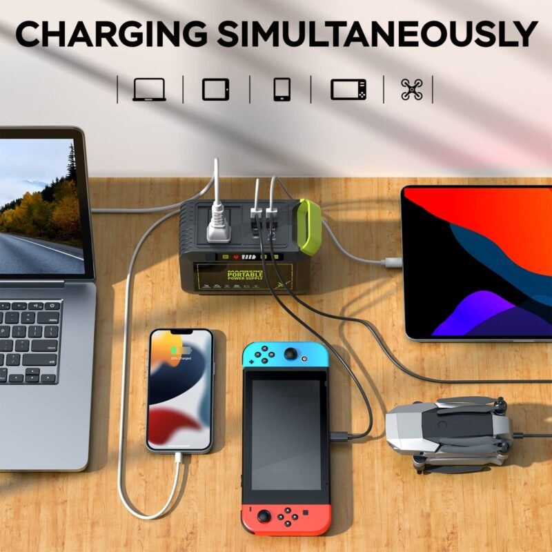MARBERO M82 Portable Power Station – 88Wh/24000mAh Lithium Battery | 80W AC Output | Solar Rechargeable Backup Power Bank for Camping, Emergency, RV & Outdoor Use - Image 59