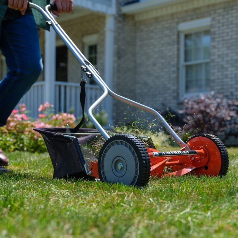 American Lawn Mower Company 14″ (35.6 cm) 4-Blade Manual Reel Mower – 5-Position Height, 20 lb (9.1 kg) - Image 42